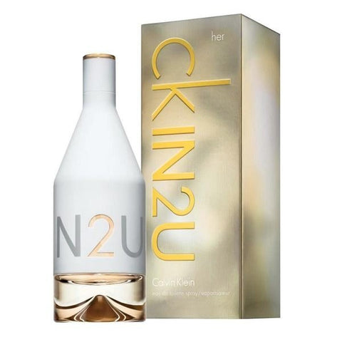 ....CALVIN KLEIN IN2U Her EDT Spray 100 ML (2 Bottles)..CALVIN KLEIN 喜歡你女士香水 100ml (兩支)....